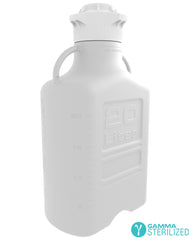 EZBio® 20 L HDPE Double Bagged Carboy with 120 mm VersaCap® Large Pinched Handels, 1/EA