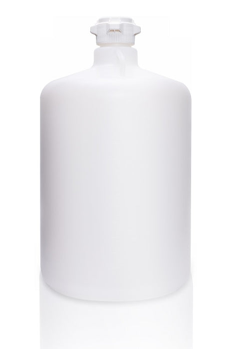 EZLabpure™ Round Carboy, 50L, PP, Foxx 83B VersaCap®, PP, White