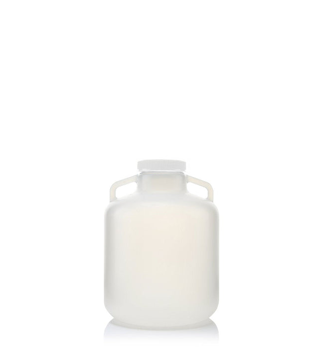 EZLabpure™ Wide Mouth 10 L Carboy  PP with White Cap, 1/EA