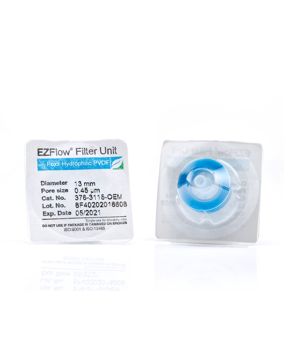 EZFlow® 13mm Sterile Syringe Filter, .45μm Hydrophilic PVDF, 100/pack