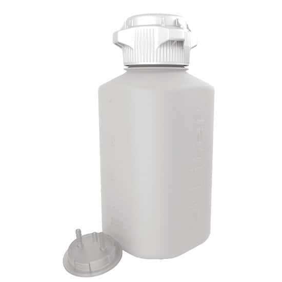Heavy Duty HDPE Vacuum Bottle, 4 L, with 83B (83 mm) Closed Cap, Bleach Compatible, 1/EA