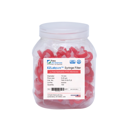 EZlabpure 13mm Syringe Filters – 0.45µm PTFE, Non-Sterile  Foxx Life Sciences | img_1 | Foxx Life Sciences India| FoxxLifeSciences.in
