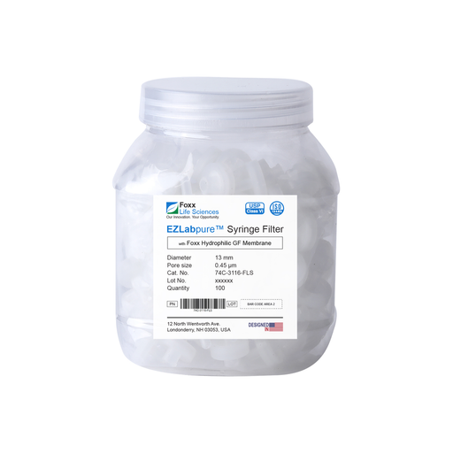 EZlabpure 13mm Syringe Filters – 0.45µm Glass Fiber Membrane, Non-Sterile  Foxx Life Sciences | img_1 | Foxx Life Sciences India | FoxxLifeSciences.in