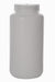 White plastic container with a lid on a white background