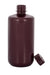 Brown bottle with a cap on a white background