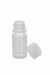 Clear plastic bottle with cap on a white background