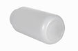 White cylindrical object on a white background