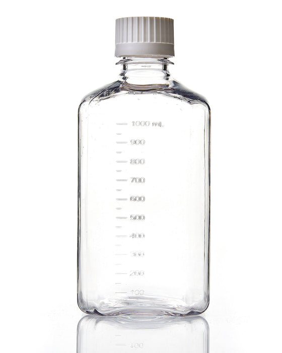 EZBio® Bottle, PC, Sterilized, 1L, Closed Cap, pk/12