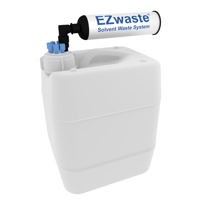 EZWaste® UN/DOT Filter Kit, VersaCap® 51S, 6 ports for 1/8" OD Tubing with 10L Container