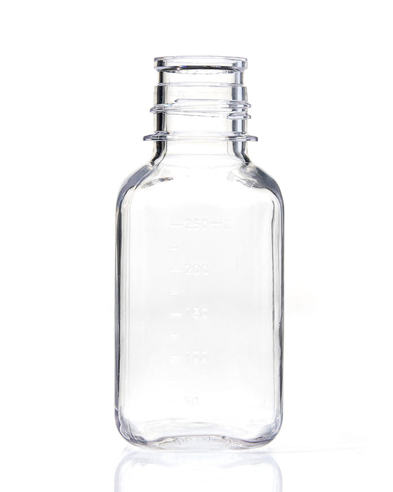 EZBio® Bottle, PC, Non-Sterile, 250mL, No Cap, pk/24