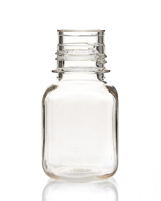 EZBio® Bottle, PETG, Non-Sterile, 125mL, No Cap, pk/24