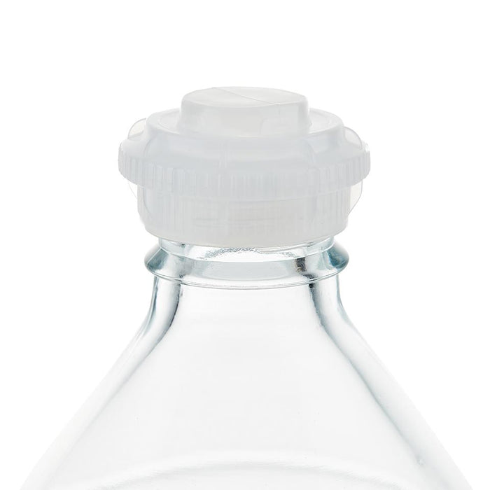 EZBio® GL45 Open Cap & Closed Adapter, Natural PP for Glass Bottles