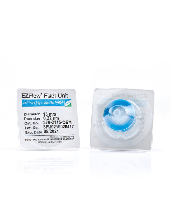EZFlow® 13mm Sterile Syringe Filter, .2μm Hydrophilic PVDF, 100/pack