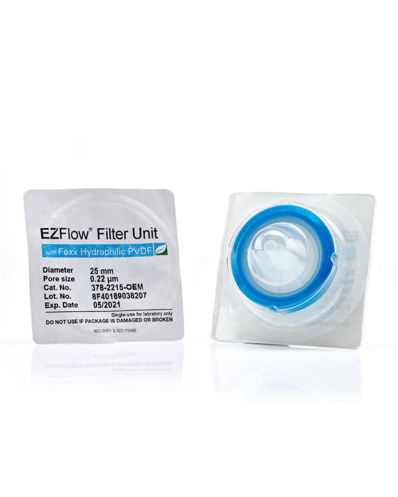 EZFlow® 25mm Sterile Syringe Filter, .2μm Hydrophilic PVDF, 100/pack