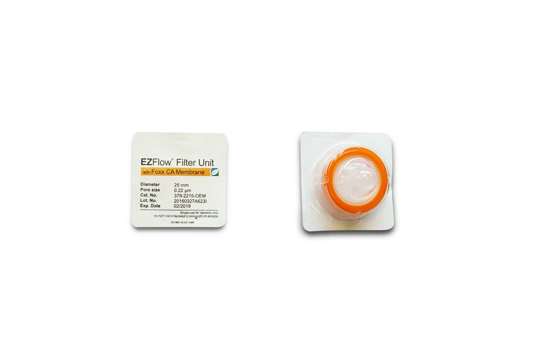 EZFlow® Syringe Filter, CA, 0.22µm, 25mm, Sterile, 100/pack