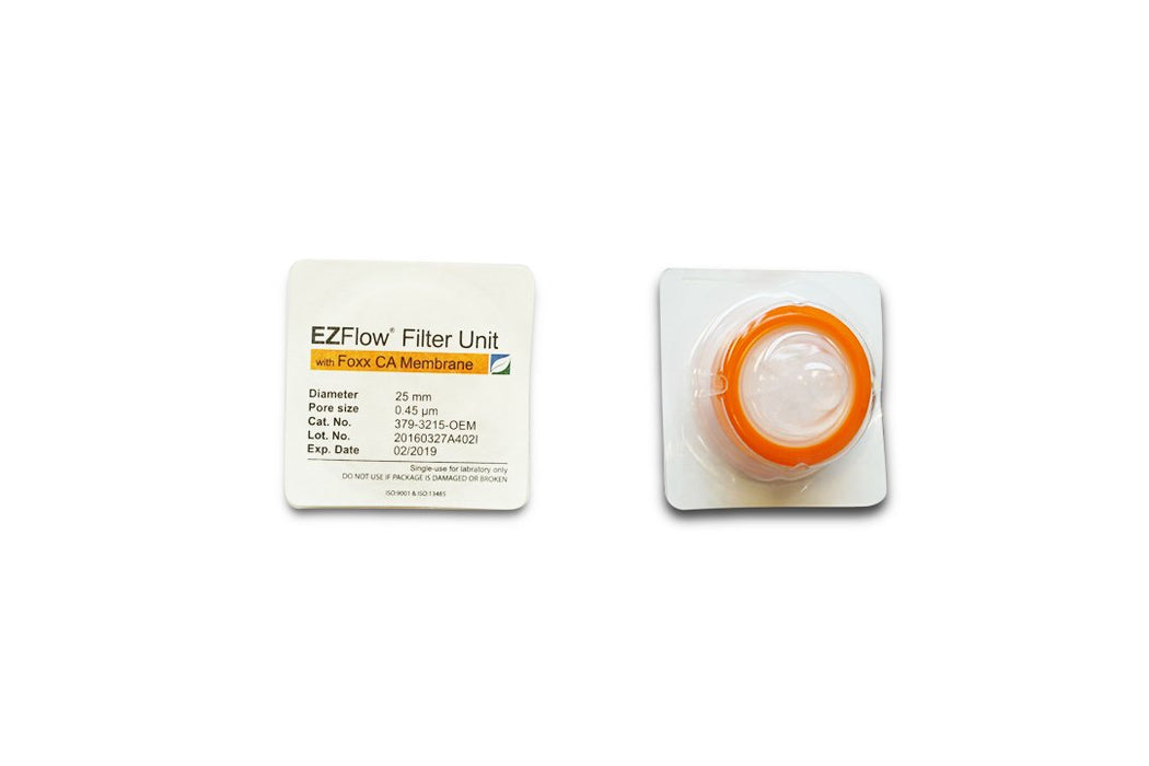 EZFlow® Syringe Filter, CA, 0.45µm, 25mm, Sterile, 100/pack