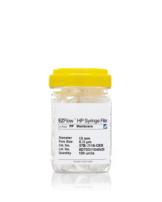 EZFlow® 13mm Syringe Filter, .2μm PP, 100/pack