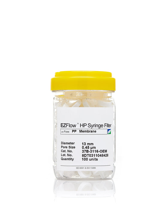 EZFlow® 13mm Syringe Filter, .45μm PP, 100/pack