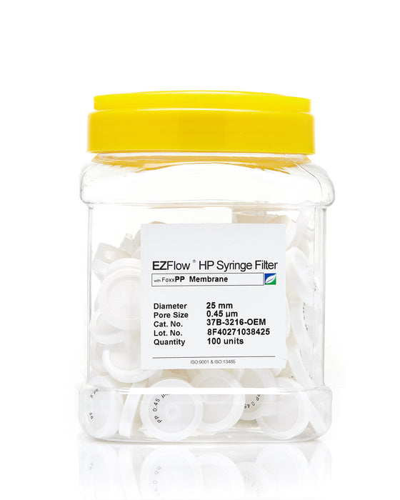 EZFlow® 25mm Syringe Filter, .45μm PP, 100/pack