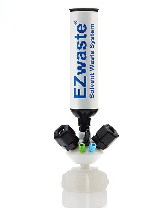 EZWaste® Universal Stackable HPLC 51S UN/DOT Cap Assy, Exhaust Filter, 6x OD Tube 3.2mm & 1.6mm, 3x Hose Barb 3.2mm & 9.5mm, 3x OD Tube 12.7mm, 1/EA