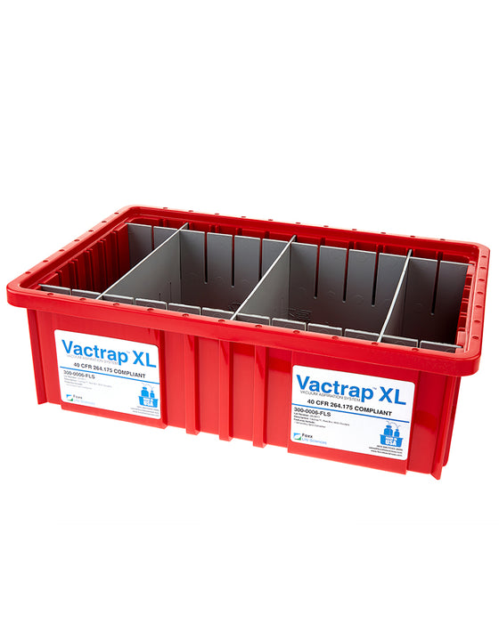 Vactrap™ XL, Red Bin w/ Dividers